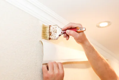 Pose de papier peint à Montcony — revêtements muraux et toiles de verre